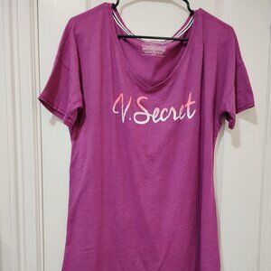 Victoria's Secret | Glitter Bling Sleepshirt Night Gown  | Sz Medium | Pink